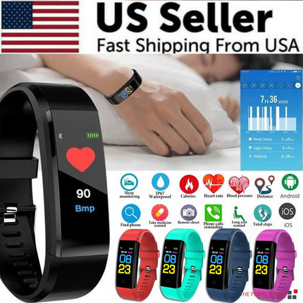 Fitness Smart Watch Activity Tracker Heart Rate & Oxygen BP Monitor