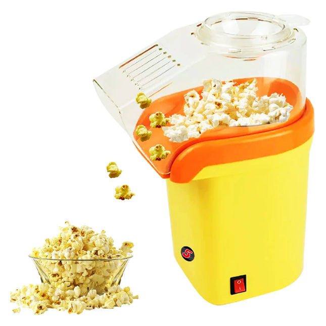 16 Cup Capacity Popcorn Machine -Yellow