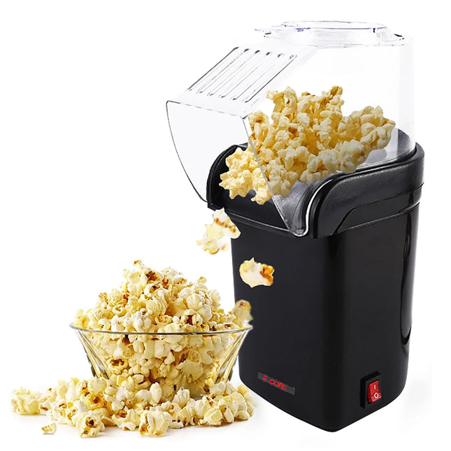 16 Cup Capacity Popcorn Machine - Black