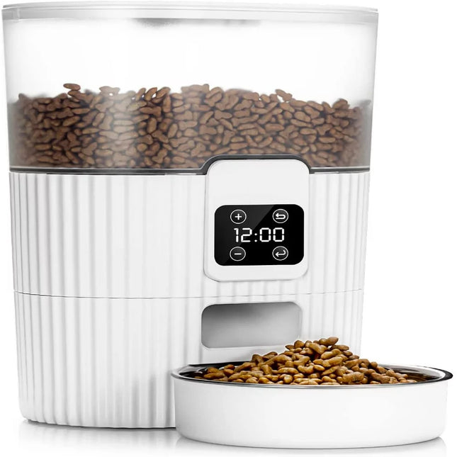 3.5L Dual Power Pet Feeder Automatic Dry Food Dispenser