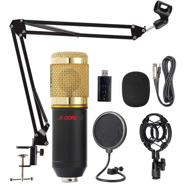 Podcast Equipment Bundle W Condenser Microphone - REC SET