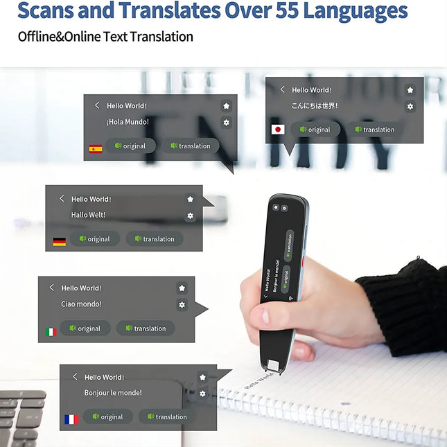 Real Time Smart Voice Scan Translator Pen 121 Languages