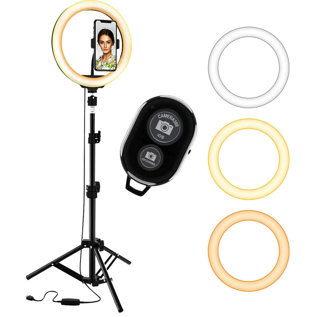 10 Inch Ring Light 10 W Tripod Phone Stand 